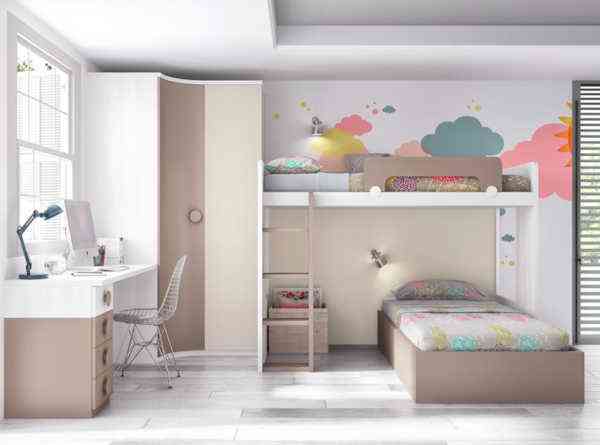 literas para dormitorios infantiles en perpendicular 3