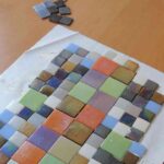 mantel individual con teselas terminar mantel