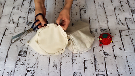 Cómo hacer cestas de tela redondas para decorar tu casa 13 cestas de tela redondas- bases cesta tela cosidas