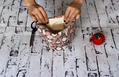 Cómo hacer cestas de tela redondas para decorar tu casa 18 cestas de tela redondas - cesta tela terminada 1