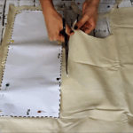 como cortar tela 2 cestas de tela