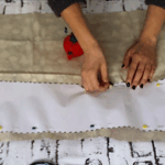 como cortar tela cestas tela