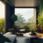 decoracion salon tropical 2