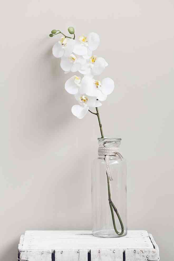 flores artificiales muy mucho rama flor blanca