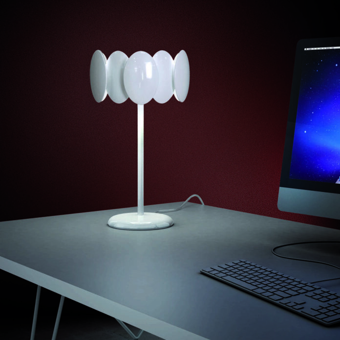 lampara obolo de milan ilumnacion sobre mesa