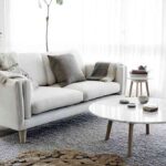 mesa auxiliar para el sofa marmol