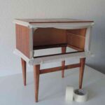 reciclar una mesilla de noche cinta pintor