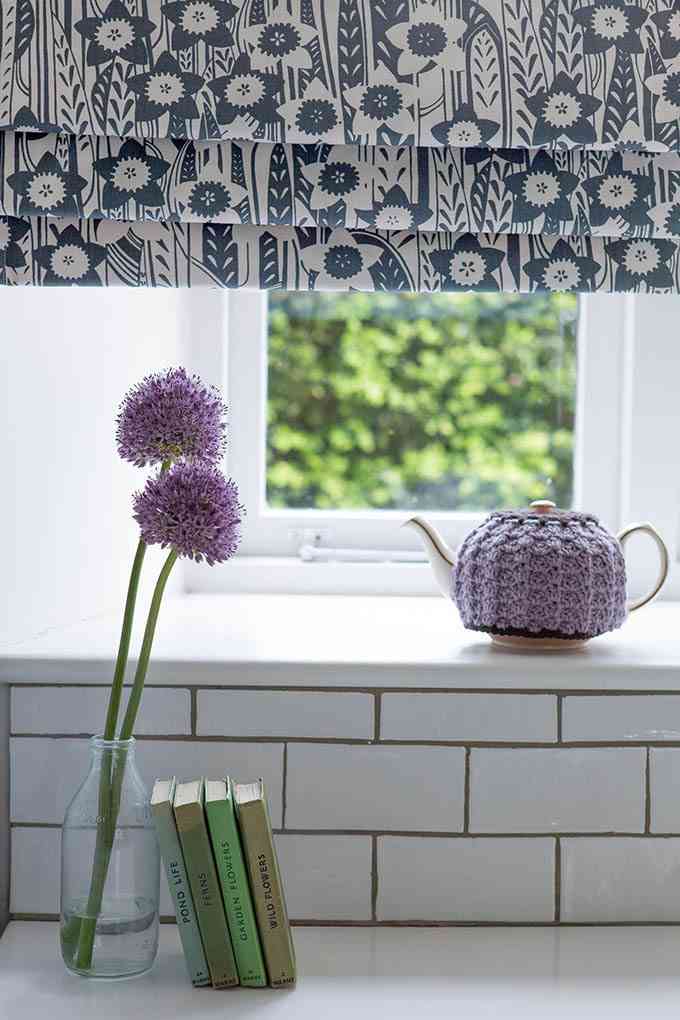 ventanas con estores Daffodil Slate Fabric