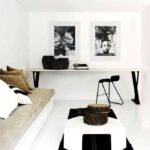 casa en blanco y negro sala de estar