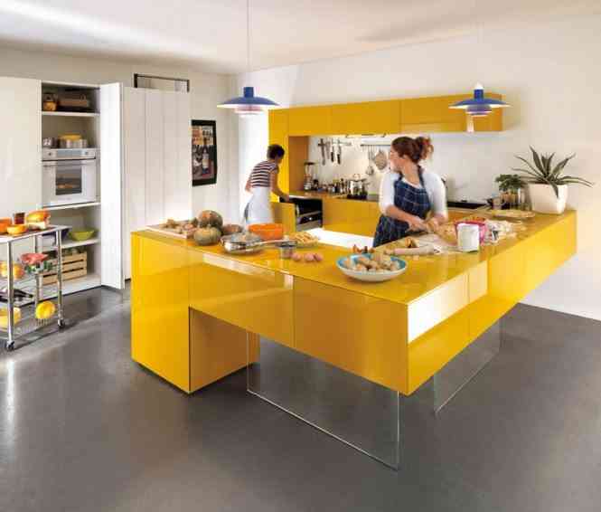 decoracion en amarillo home designing cocina