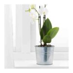 macetero plateado de ikea por menos de 1 euro