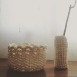 Ideas para manualidades con trapillo para jarrón y frutero