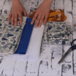 organizador para el baño de tela 1