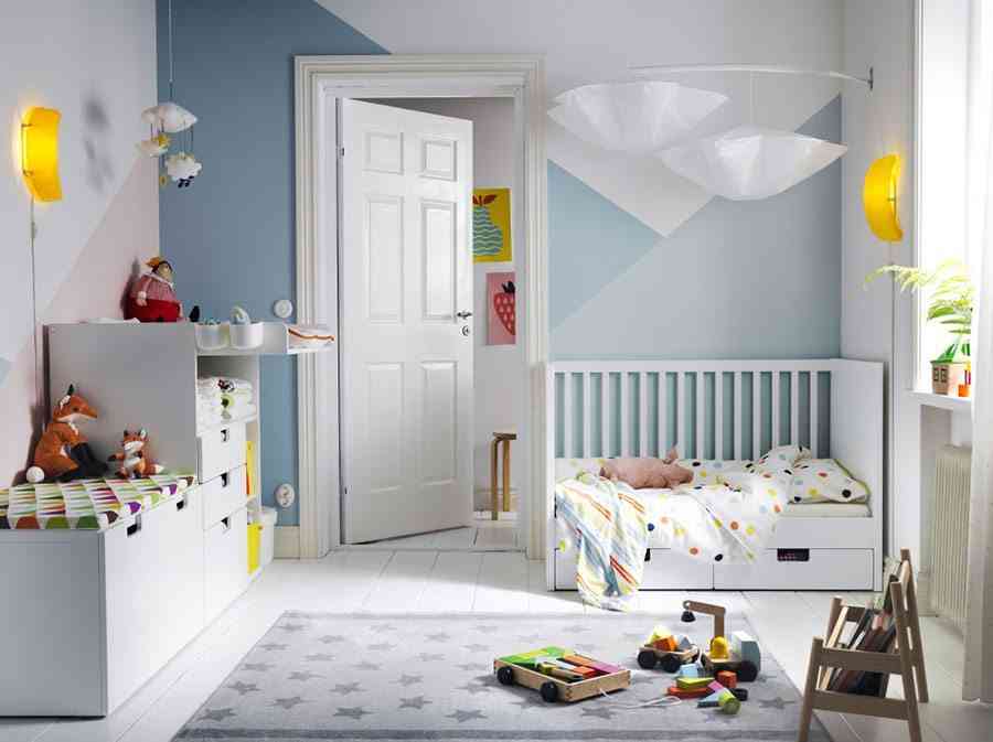decoracion de la habitacion del bebe ikea blanco