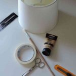 pintar una pantalla de lampara materiales