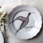 vajillas pintadas a mano plato carlos villoslada