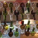 decorar con botellas de vino. Lagar de Isilla. Patricia Muñoz