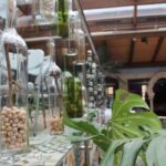 decorar con botellas de vino. Lagar de Isilla. Patricia Muñoz