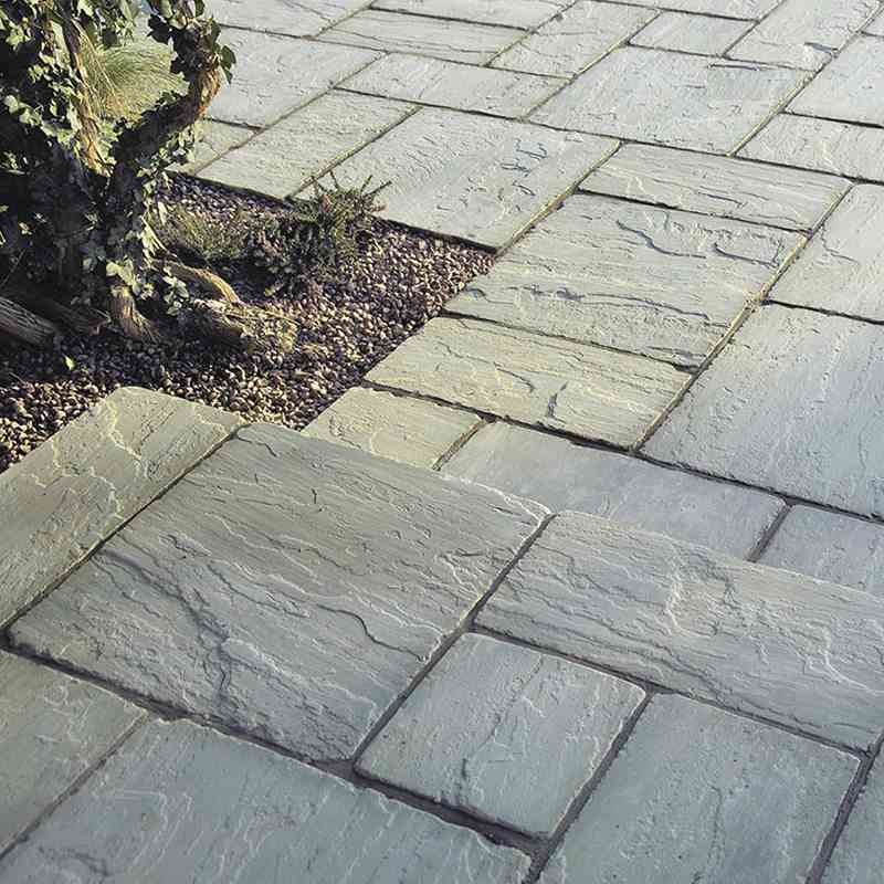 Suelo de laja de piedra caliza para exterior Escalones de jardín ...