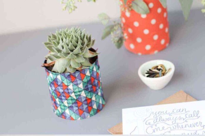 decora con latas con papel