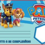 cumpleaños de la patrulla canina invitación