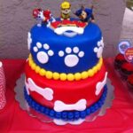 tarta de cumpleaños de la patrulla canina