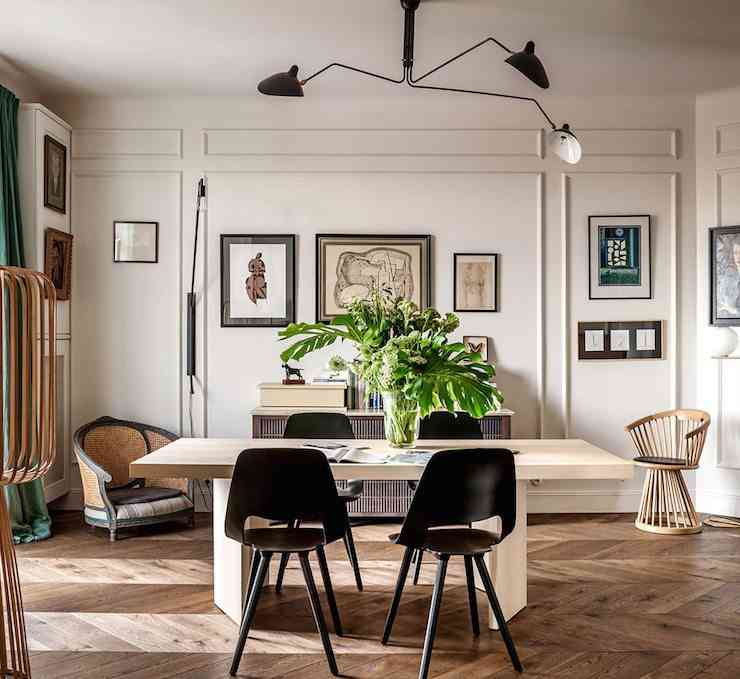 apartamento de estilo frances comedor