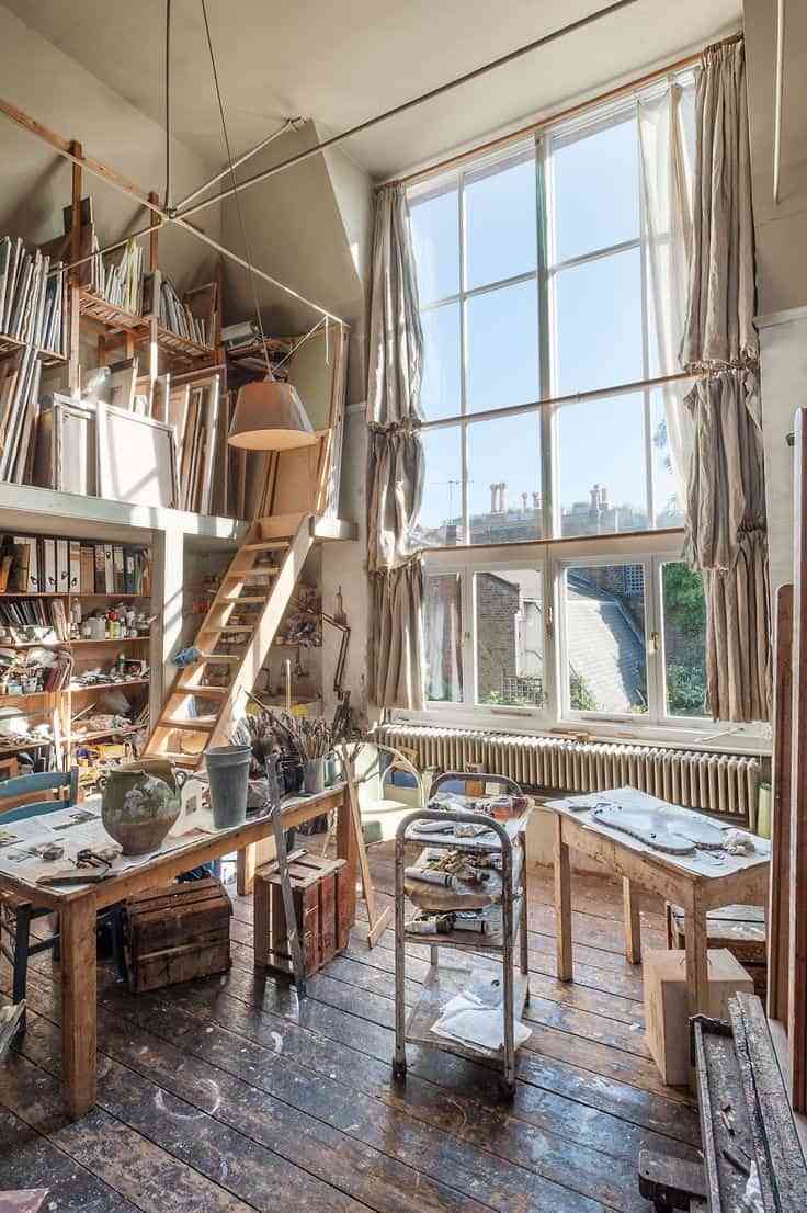 Estudios de artistas y espacios de trabajo que te van a encantar 4