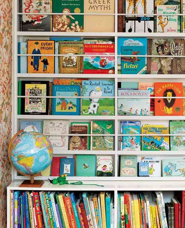 Ideas geniales para organizar los libros en el cuarto de los niños 2