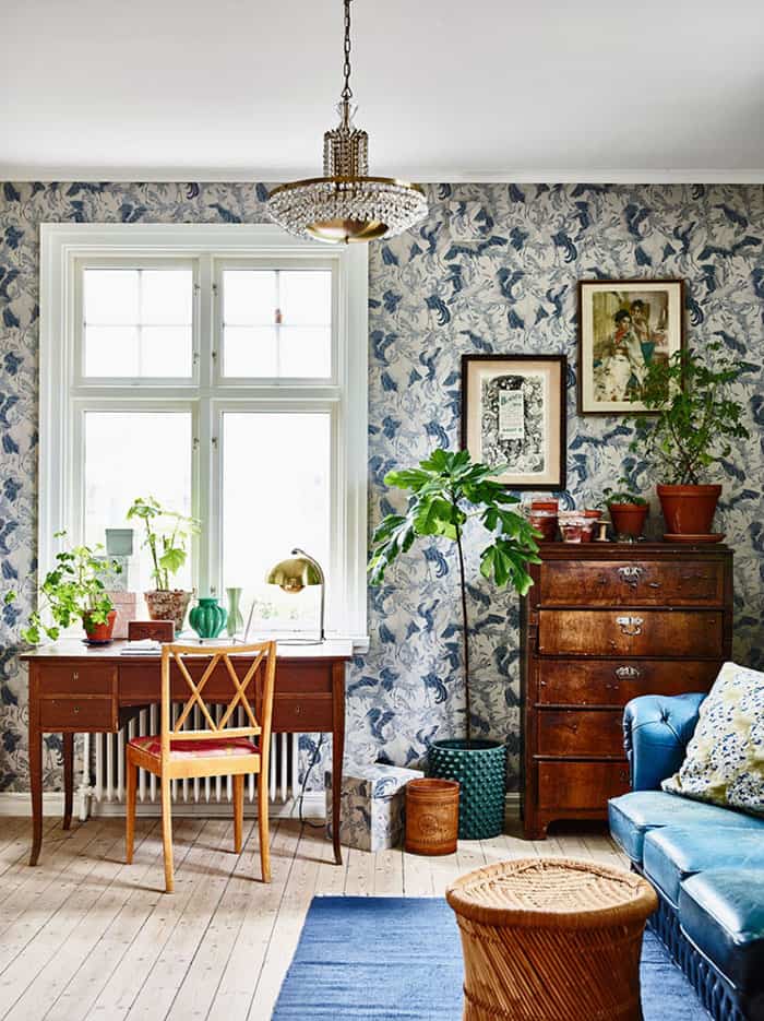 Una casa sueca diferente, atrevida y decorada con mucho color 7