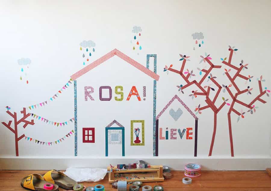 5 ideas para decorar habitaciones infantiles con washi tape