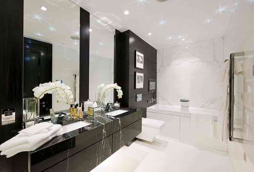 ¿Te animas a decorar el baño en blanco y negro? Será un acierto seguro 3