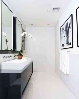 ¿Te animas a decorar el baño en blanco y negro? Será un acierto seguro