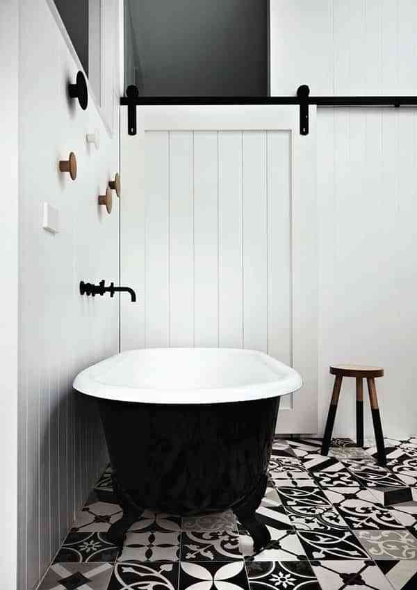¿Te animas a decorar el baño en blanco y negro? Será un acierto seguro 5