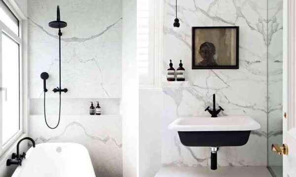 ¿Te animas a decorar el baño en blanco y negro? Será un acierto seguro