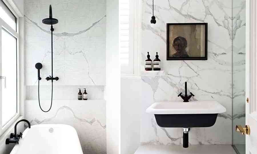 ¿Te animas a decorar el baño en blanco y negro? Será un acierto seguro 9