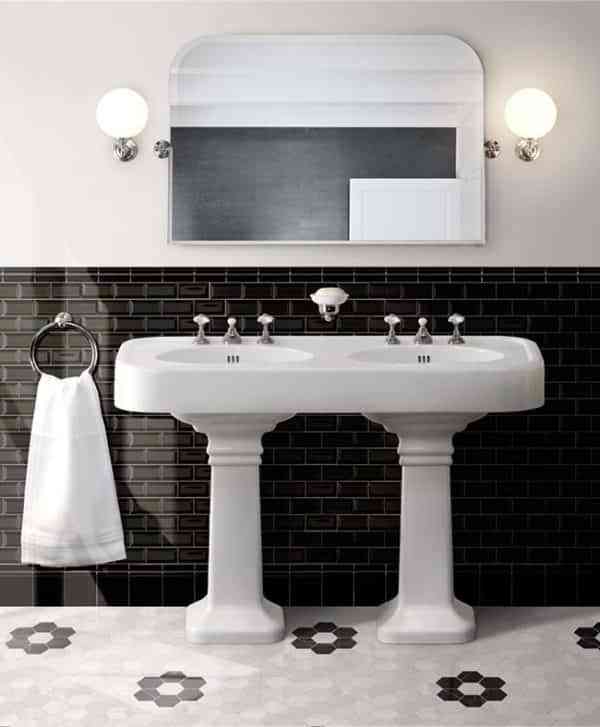 ¿Te animas a decorar el baño en blanco y negro? Será un acierto seguro