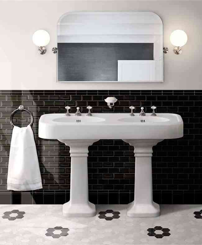 ¿Te animas a decorar el baño en blanco y negro? Será un acierto seguro 4