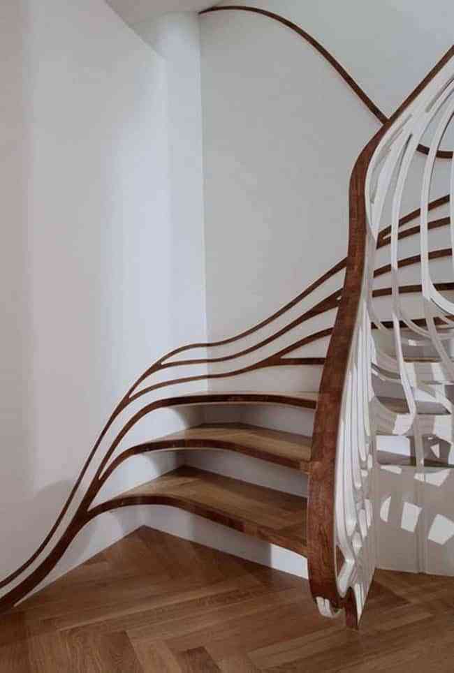 Pasamanos que son un plus decorativo para las escaleras de interior