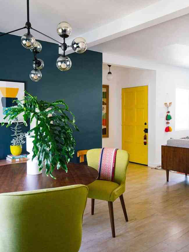 Cómo usar el color para decorar una casa de planta abierta 6