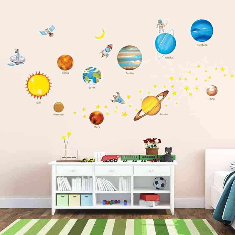 Elige paredes que enseñan para decorar la habitación de los peques 5