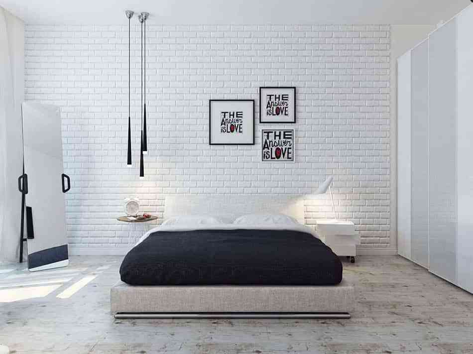 Paredes de ladrillo visto: una idea genial para decorar el dormitorio