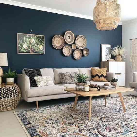 10 vistosas ideas para decorar la pared del sofá