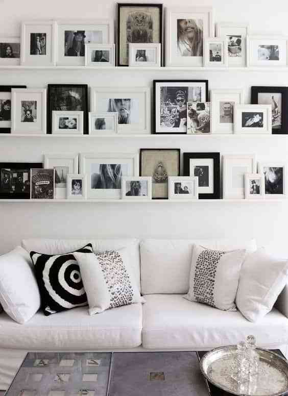 10 vistosas ideas para decorar la pared del sofá