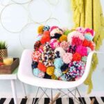 decorar con pompones de lana