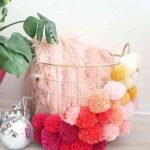 decorar con pompones de lana V