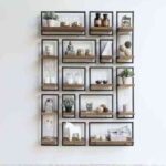 decorar con estantes de pared