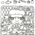 dibujos para colorear con ninos IX