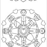 dibujos para colorear con ninos VII