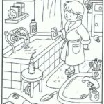 dibujos para colorear con ninos XII